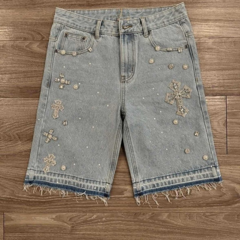 Embroidery Effect - ديبتاون Y2k القوطية الصليب الماس التطريز