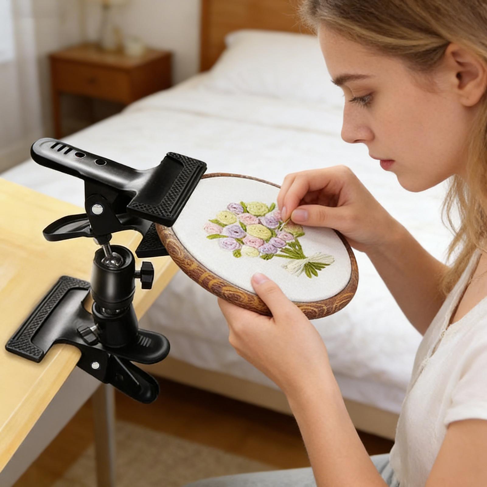 Embroidery Hoop Stand - حامل تطريز متين قابل للتعديل ومحمول