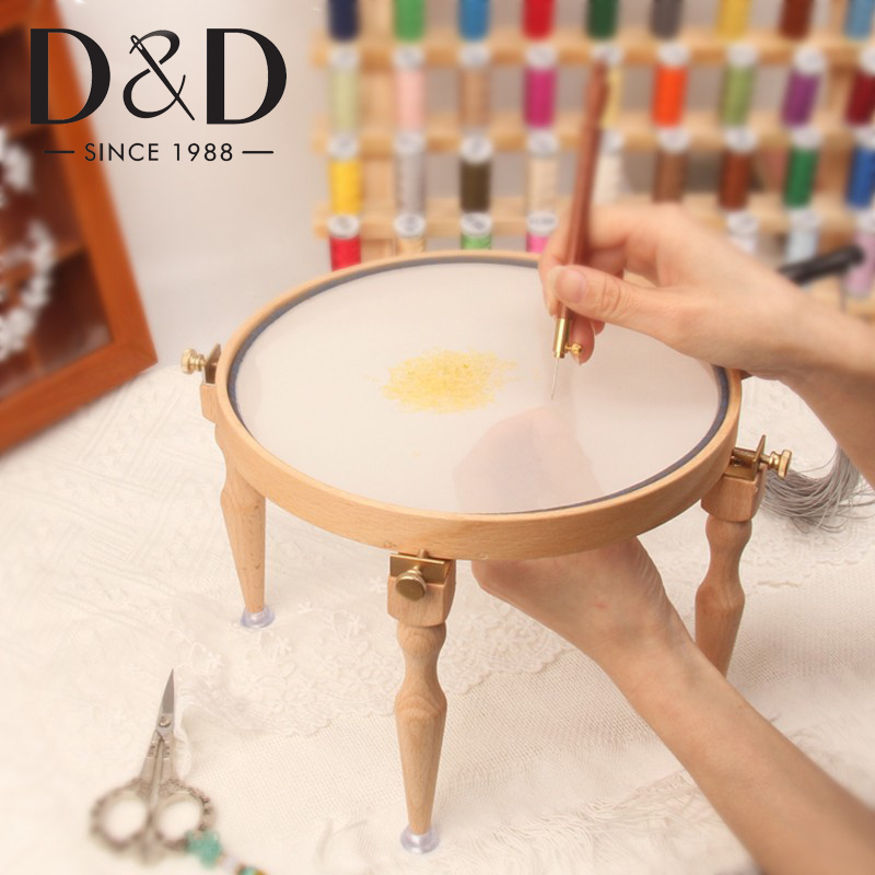 Embroidery Hoop Stand - 3/4 قطعة قابل للتعديل المحمولة خشبية