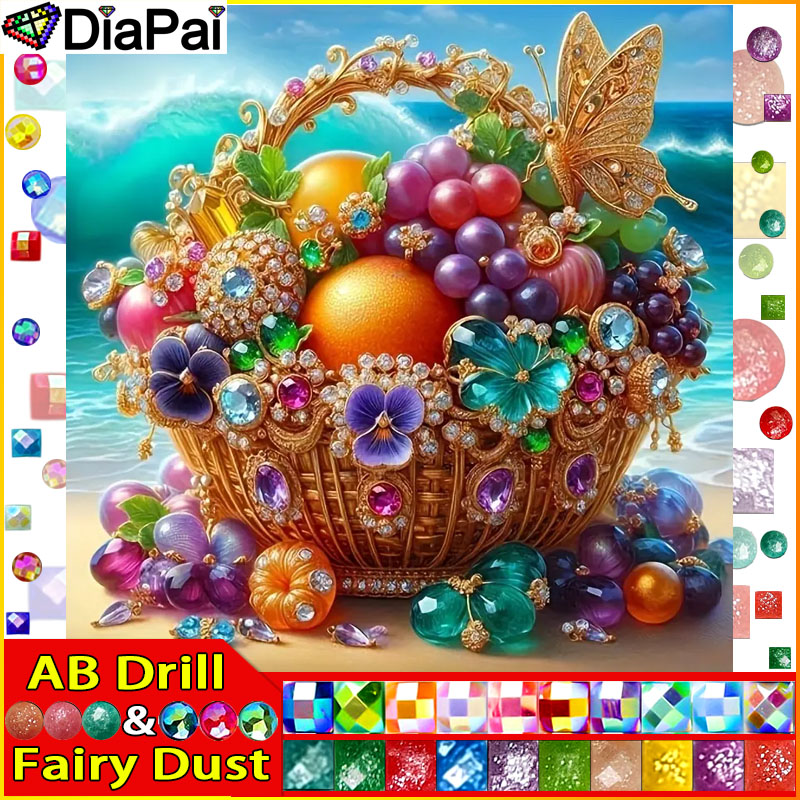 Embroidery Daisy - DiaPai الجنية الغبار AB 5D DIY