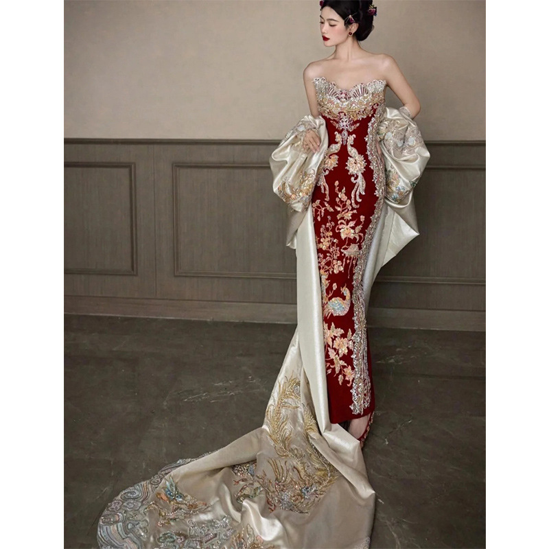 Xiuhe Clothing جديد 2026 فستان - مراجعة Embroidery In Indonesia وسعره