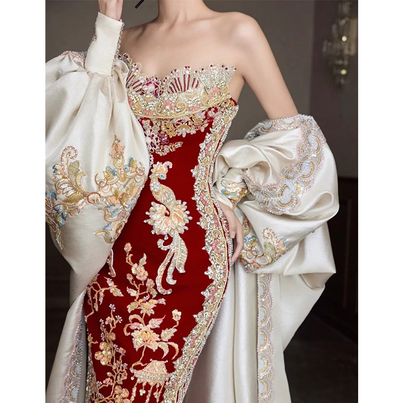 Xiuhe Clothing جديد 2026 فستان - مراجعة Embroidery In Indonesia وسعره