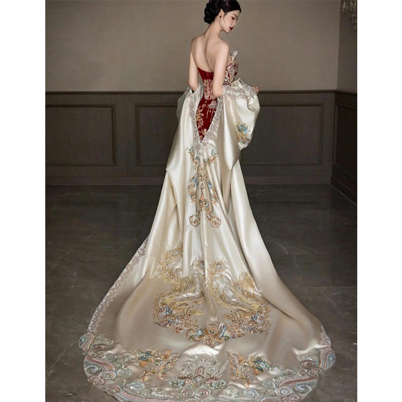 Xiuhe Clothing جديد 2026 فستان - مراجعة Embroidery In Indonesia وسعره