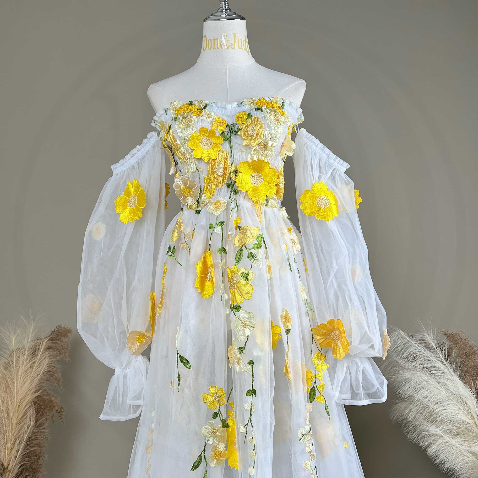 فستان دون وجودي من الأورجانزا  - مراجعة Embroidery Daisy وسعره