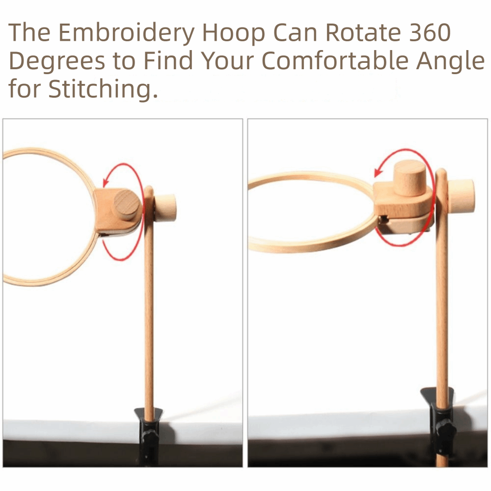 حامل إطار تطريز من خشب الزان ق - مراجعة Embroidery Hoop Stand وسعره