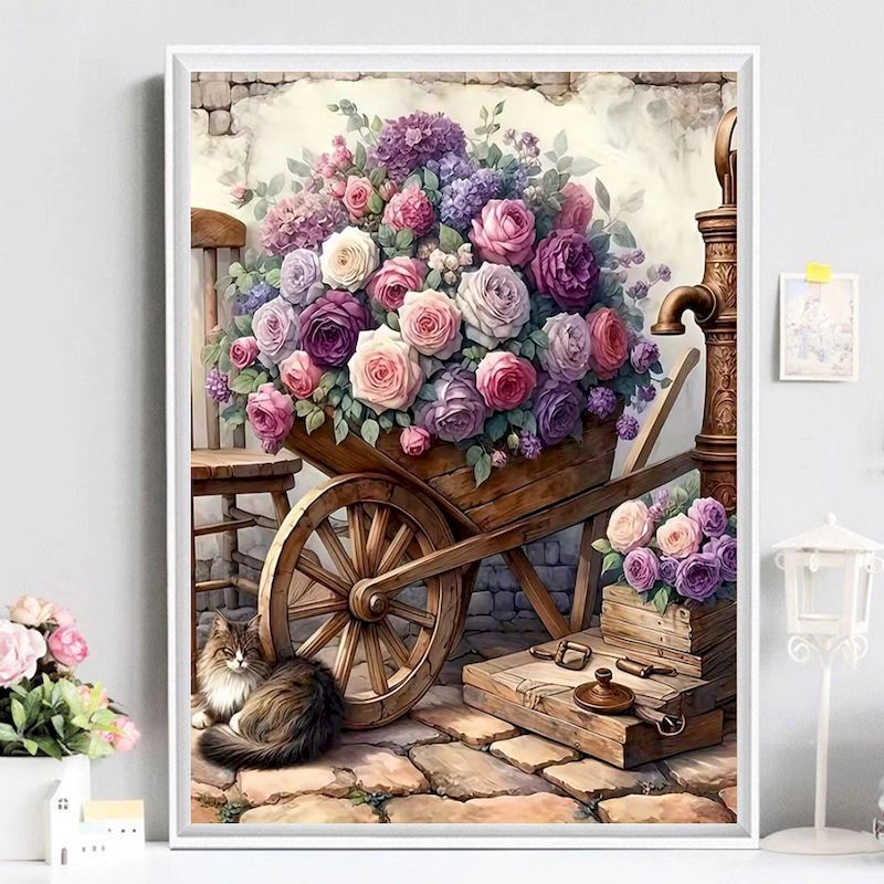 لوحة رسم بالأرقام للكبار: عربة - مراجعة Embroidery Translate وسعره