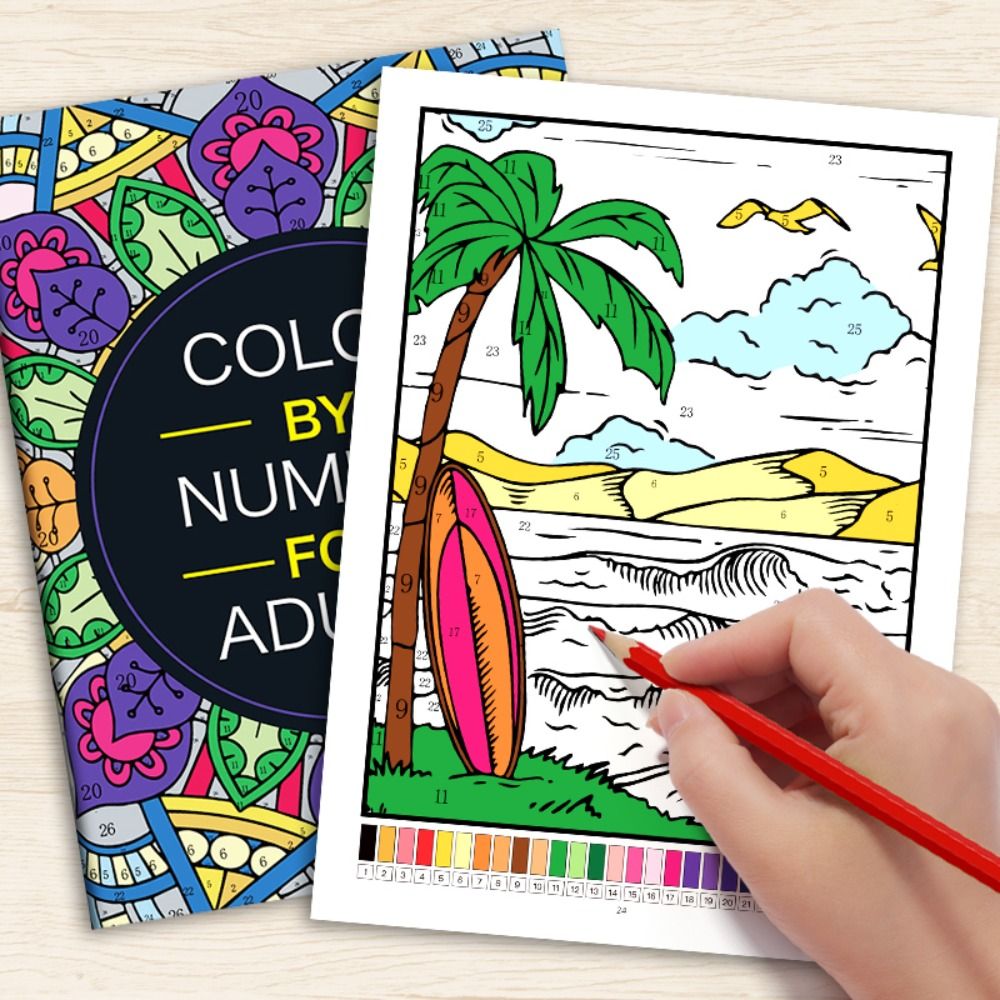 كتاب تلوين بالأرقام للرسم اليد - مراجعة Embroidery Translate وسعره