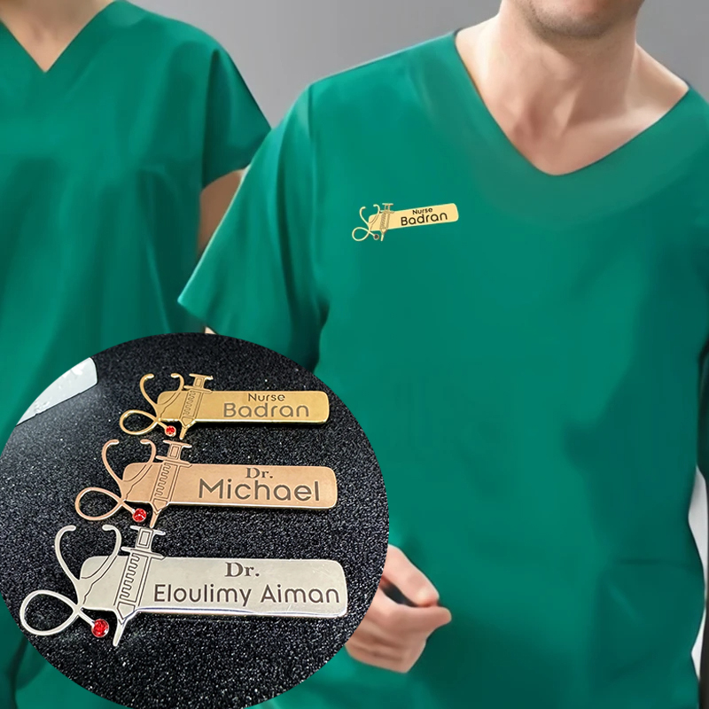 WLP المهنية بروش دبابيس للطبيب - مراجعة Embroidery Name وسعره