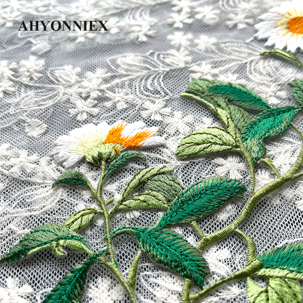 1 قطعة الحديد على شارة مطرّزة  - مراجعة Embroidery Daisy وسعره